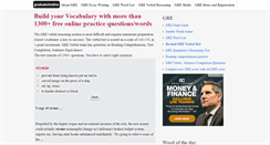 Desktop Screenshot of gre.graduateshotline.com